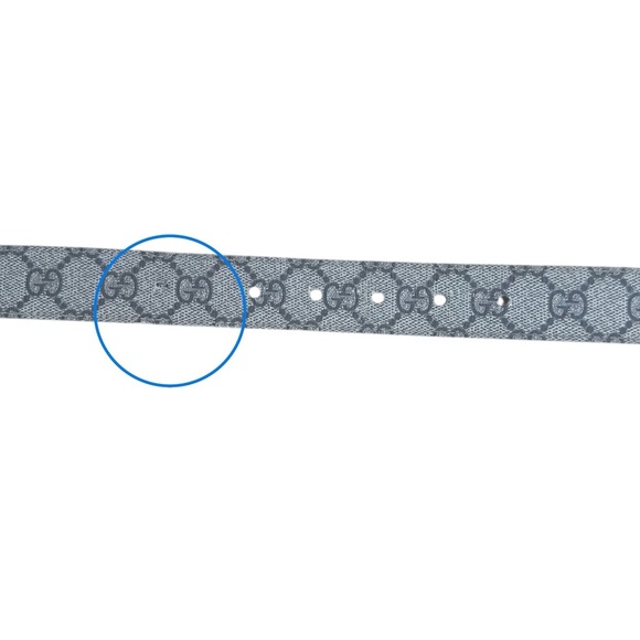 GUCCI Monogram Double G Reversible Mauve Pink Leather Gold Women's Belt 38” - Picture 8 of 13